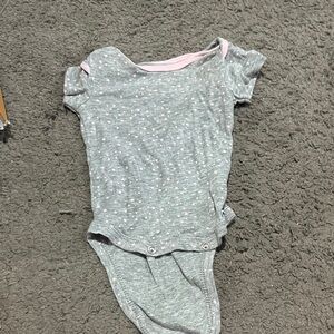 Gerber Gray and Pink Baby One Piece